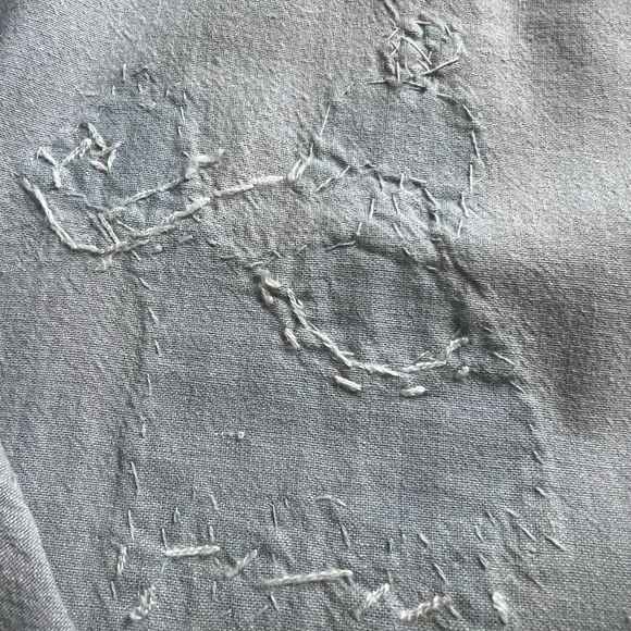 Passports Of Pier 1 Imports Vintage Chambray Button Up Animal Appliqués Size S - Picture 15 of 15